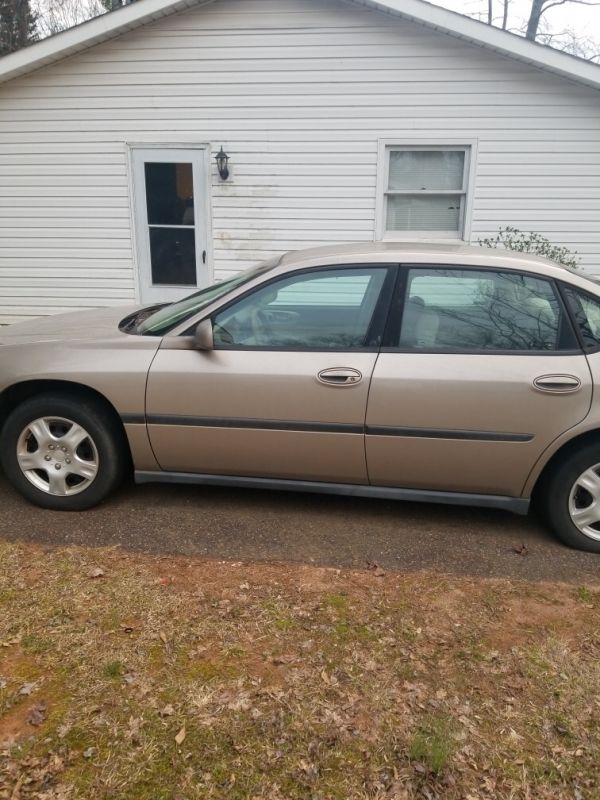 2002 Chevrolet Impala For Sale in Wellford SC - Salvage Cars