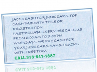 Jacob cash for junk cars